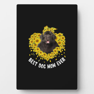 Funny Newfoundland Mum Loves Sunflower Mors Day Plaque