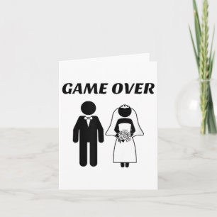 Funny Newlywed Bride And Groom _1  Card