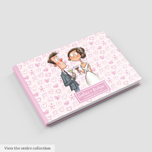 Funny Newlyweds Humour Wedding Guest book