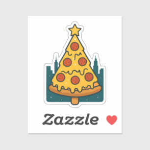 Funny Newyork Pizza Christmas Tree Holiday Food