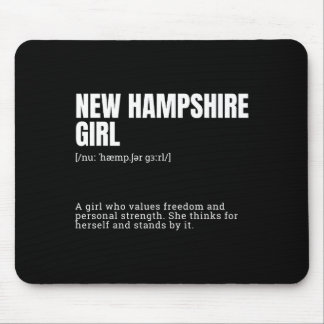 Funny nh girl definition, freedom loving state gir mouse pad