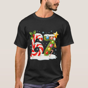 Funny Nice Naughty 6 7 Christmas 67 Meme Xmas Boys T-Shirt