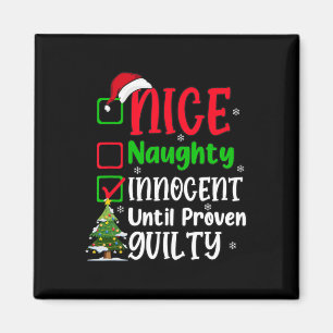 Funny Nice Naughty Innocent Christmas Xmas Adults Magnet