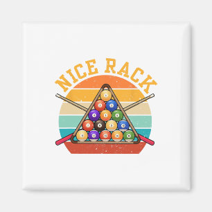 Funny Nice Rack Billiards Player Pool Triangle - C Magnet