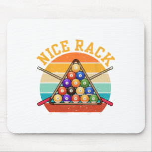Funny Nice Rack Billiards Player Pool Triangle Mouse Pad