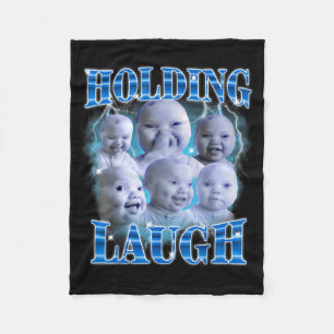 Funny Niche Baby Gen Z Meme Ai Viral Giggling Ai L Fleece Blanket