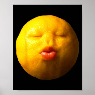 Funny Niche Lemon Meme Ai Fruits Poster