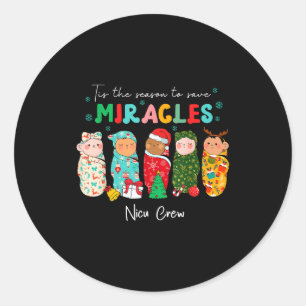 Funny Nicu Nurse Animal Nurse Appreciation , Uni-a Classic Round Sticker