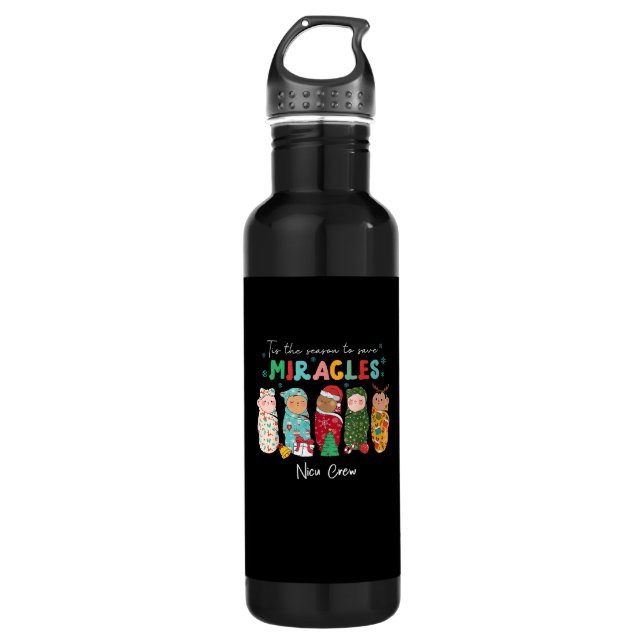 Funny Nicu Nurse Nurse Appreciation Christmas 710 Ml Water Bottle (Front)