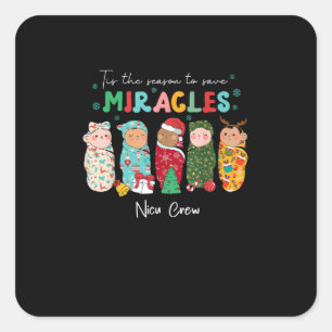 Funny Nicu Nurse Nurse Appreciation Christmas Square Sticker