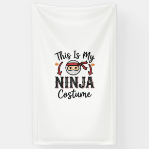 Funny Ninja Costume Halloween Vector Design_1 Banner