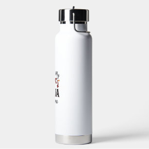 Funny Ninja Costume Halloween Vector Design_1 Water Bottle