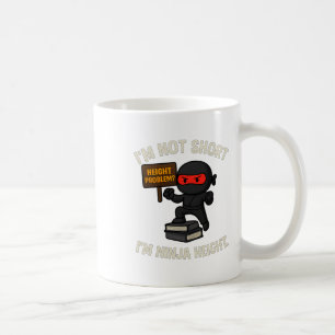 Funny Ninja Height Martial Arts Boxing Design Coffee Mug