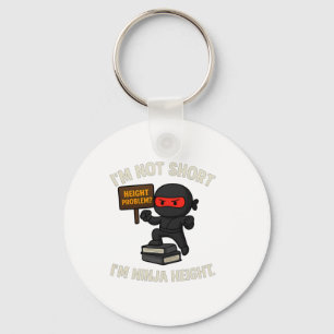 Funny Ninja Height Martial Arts Boxing Design Key Ring