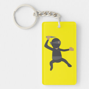 Funny Ninja Key Ring
