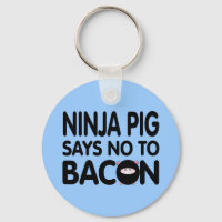 Funny Ninja Pig Says No to Bacon