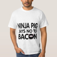 Funny Ninja Pig Says No to Bacon