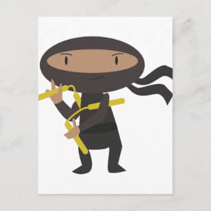 Funny Ninja Postcard