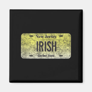 Funny Nj State Vanity License Plate Iri-shirt Magnet