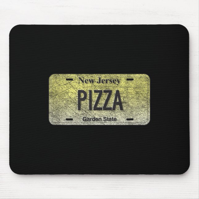 Funny Nj State Vanity License Plate Zza  Mouse Pad (Front)