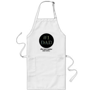 Funny No. 1 Dad Personalised Father’s Day Long Apron