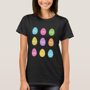 Funny No Cap Rizz Meme Easter Skibidi Easter Egg H T-Shirt