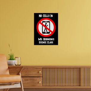 Funny No Cells in Science Room   Poster