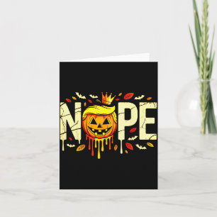 Funny No Kings Halloween 2025 Distressed Usa Flag  Card
