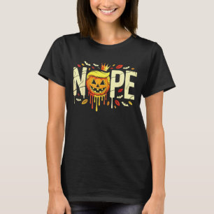 Funny No Kings Halloween 2025 Distressed USA Flag T-Shirt