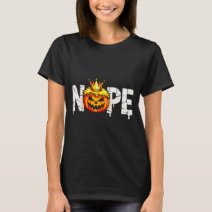 Funny No Kings Halloween 2025 Distressed Usa Flag T-Shirt
