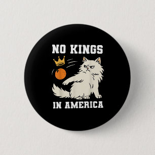Funny No Kings In America Retro Classic 6 Cm Round Badge