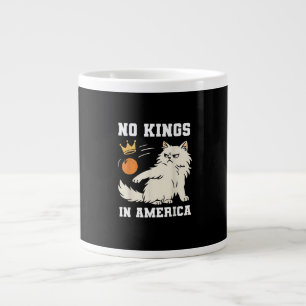 Funny No Kings in America Retro Classic Style Large Coffee Mug