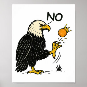 Funny No Kings In America Shirt - Retro Political Poster