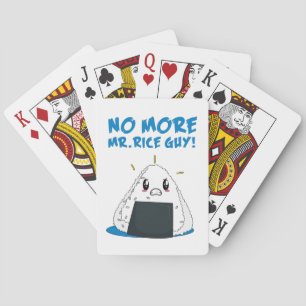 Funny No More Rice Guy Playing Cards