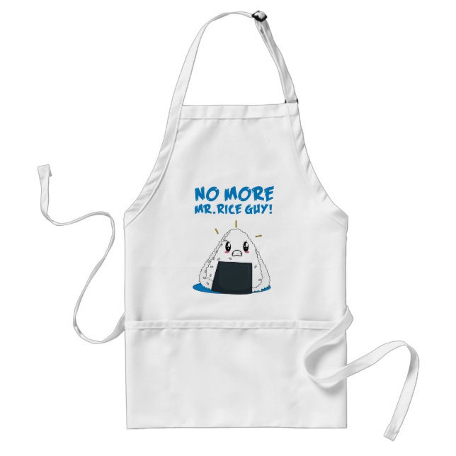 Funny No More Rice Guy Standard Apron (Front)