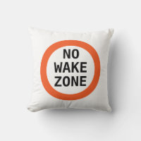 Funny No Wake Zone Lake House Decor