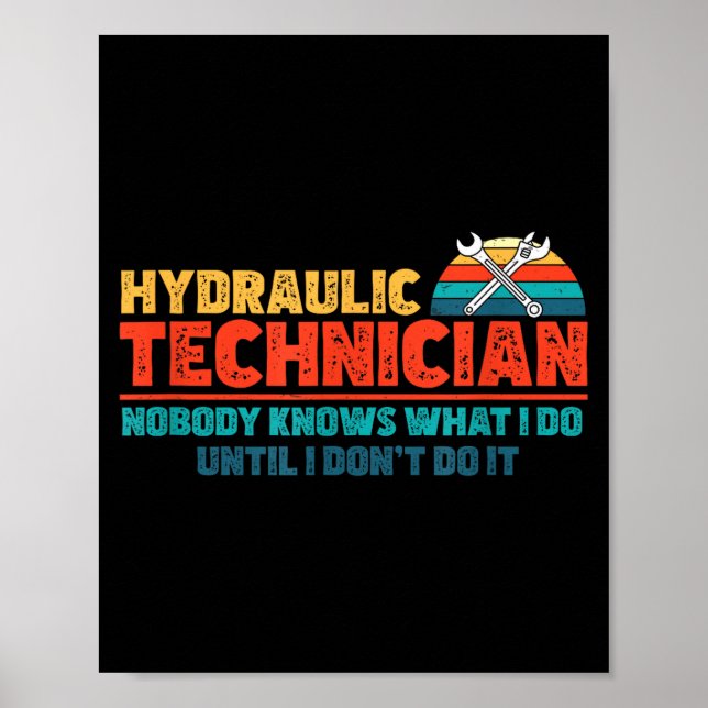 Funny Nobody Knows What I Do Until I Don't Do It H Poster (Front)