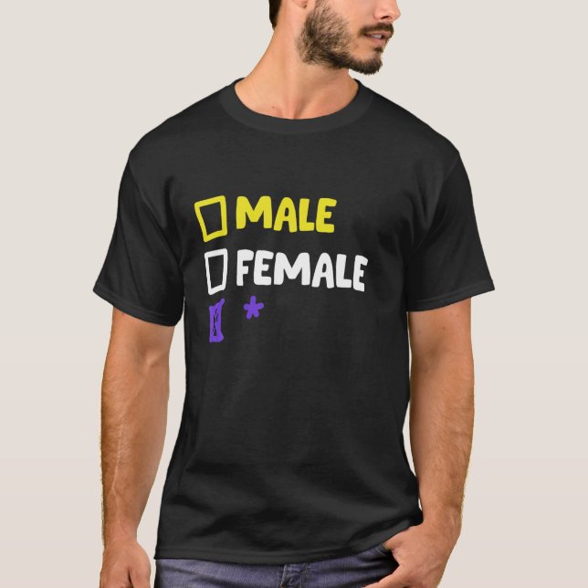 Funny Nonbinary And Genderqueer T-Shirt (Front)