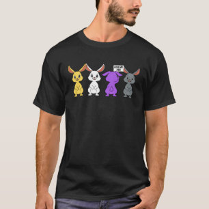 Funny Nonbinary Bunny Gift T-Shirt