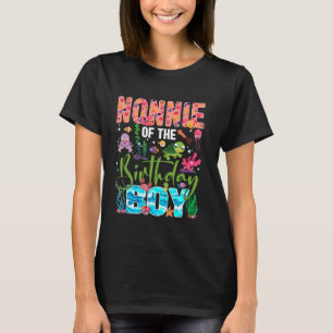 Funny Nonnie Of The Birthday Boy Sea Animal Lover T-Shirt