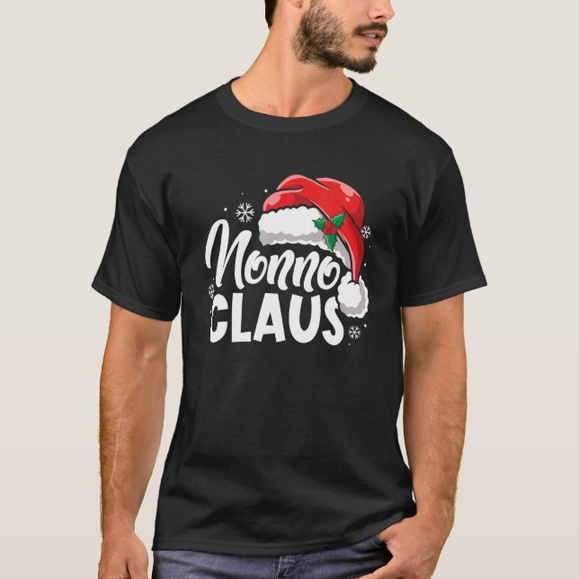 Funny Nonno Claus Christmas Pyjamas Family Xmas Sa T-Shirt (Front)