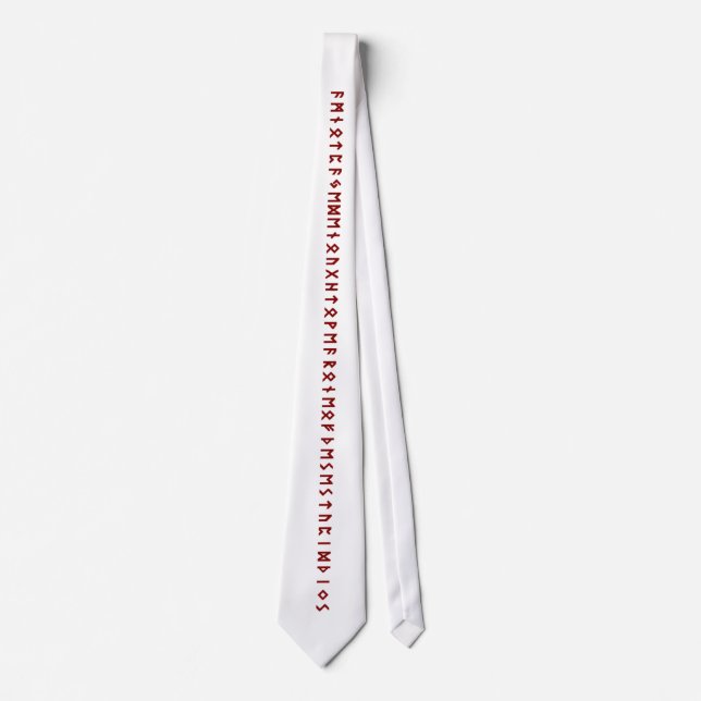 Funny Nordic Rune Tie (Front)