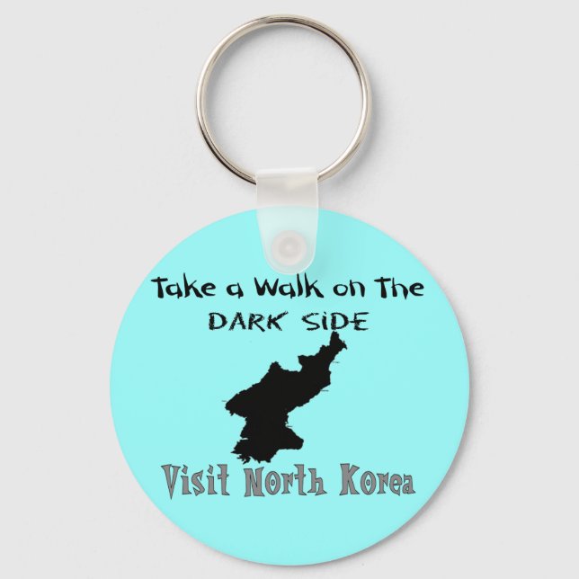 Funny North Korea T-shirts and Gifts Key Ring (Front)