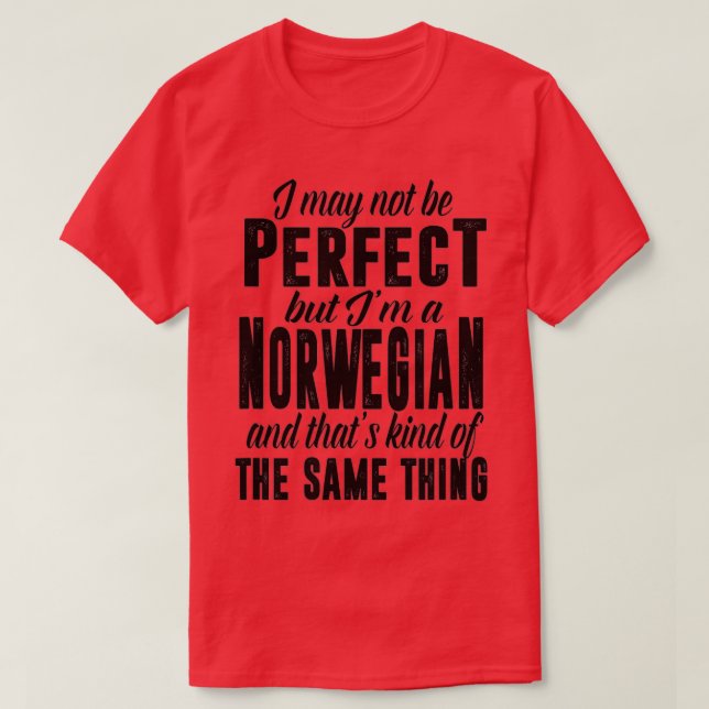 Funny Norway  Norwegian Gift  Viking t  T-Shirt (Design Front)