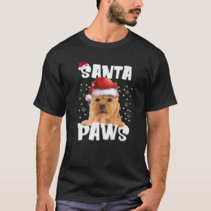 Funny Norwich Terrier Christmas Lights Tree Dog Lo T-Shirt