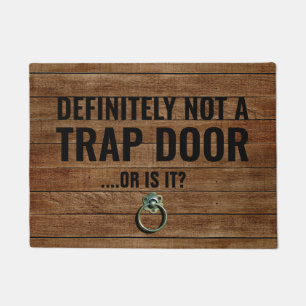 Funny Not A Trap Door Doormat