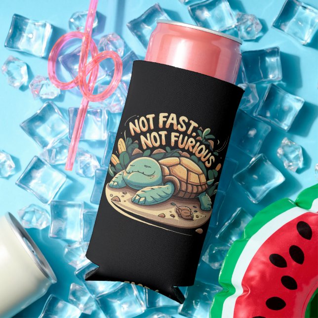 Funny Not Fast Not Furious Seltzer Can Cooler (In Situ Summer)
