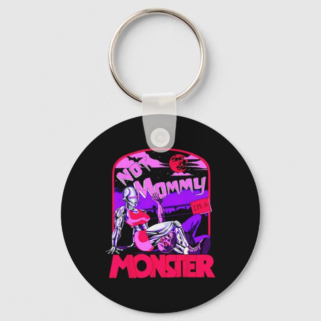 Funny Not Mummy I'm A Monster Workout Bodybuilding Key Ring (Front)