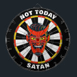 Funny Not Today Satan Dartboard<br><div class="desc">Personalise this devilish dartboard with a personalised greeting.  Designed for you by Blackberry Boulevard.</div>