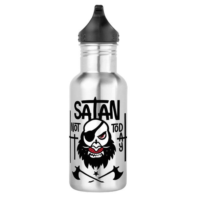 Funny Not Today Satan -  Detained 710 Ml Water Bottle (Right)